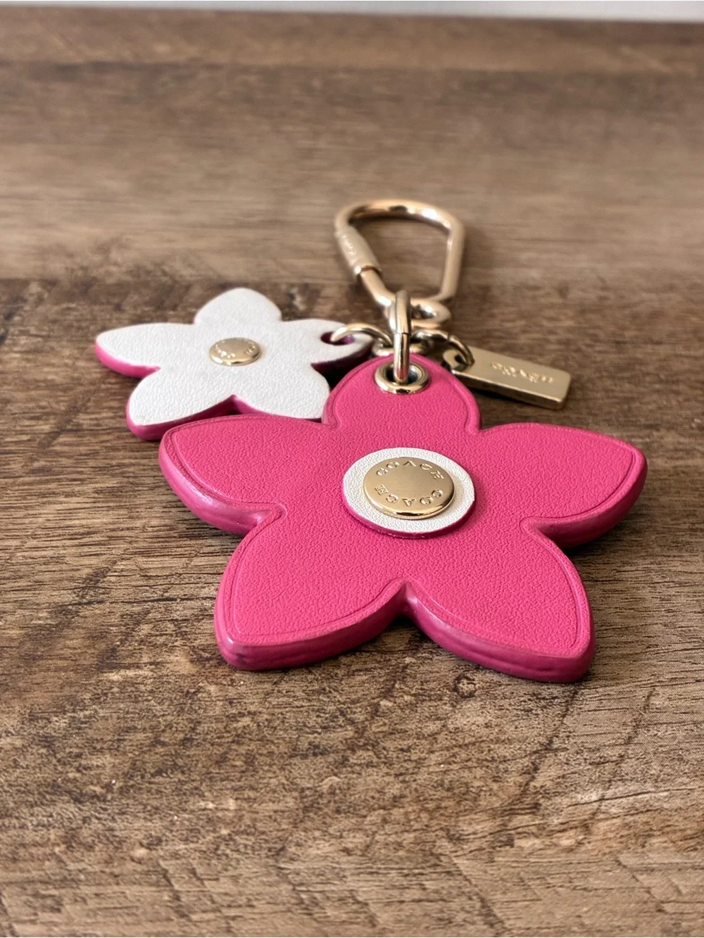 Coach Flower Bag Charm Key Chain